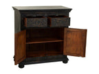 Black wooden sideboard 90x40x90 49211IMYK