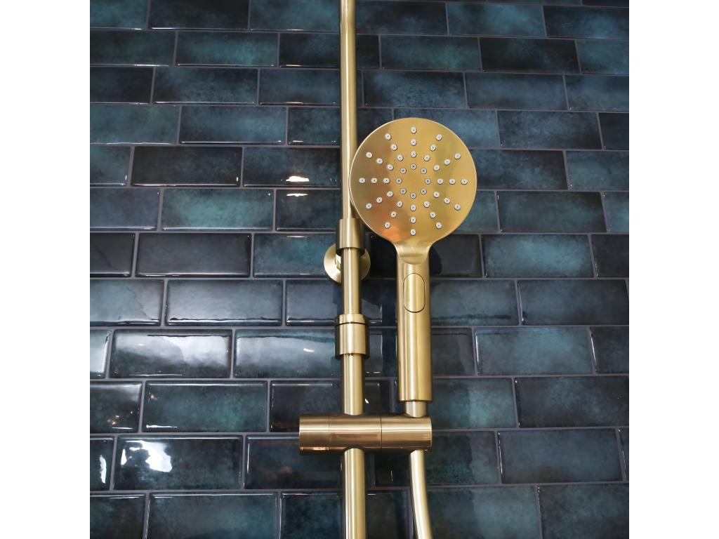 Artvivrestore brushed gold thermostatic shower column - Artvivrestore 75588ROYZ
