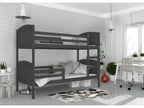 Mati Bunk Bed 90x190 Grey - grey. Delivered with slatted bases. 64963IUIQ