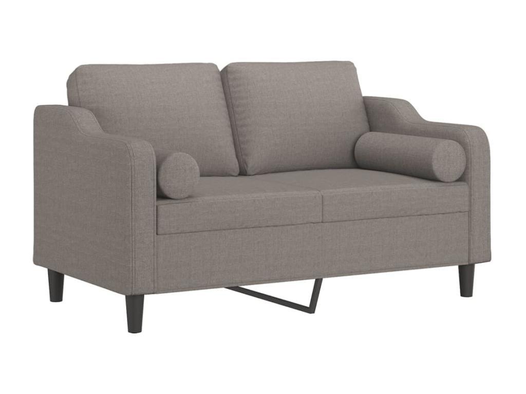 2-seater sofa with decorative cushions, Artvivrestore, 120 cm, fabric, 60195DJYK