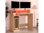 Desk with Artvivrestoreères LED Lighting, Oak, 97x45x90 cm, Engineered Wood, 23303LPLT