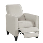Haynes Traditional Fabric Welted Padded Recliner Chair by Furniture of America