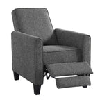 Haynes Traditional Fabric Welted Padded Recliner Chair by Furniture of America