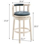 Leather Wooden Bar Stools
