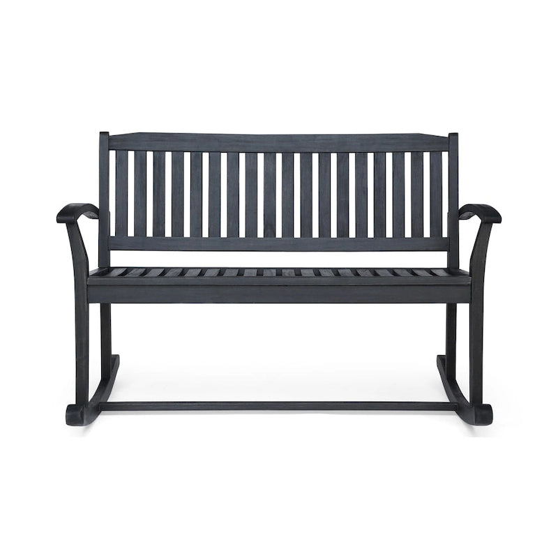 Amina Acacia Wood Patio Glider by Christopher Knight Home