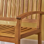 Amina Acacia Wood Patio Glider by Christopher Knight Home