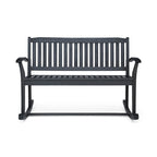 Amina Acacia Wood Patio Glider by Christopher Knight Home