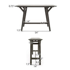 Divo Rubberwood Console Table by Christopher Knight Home