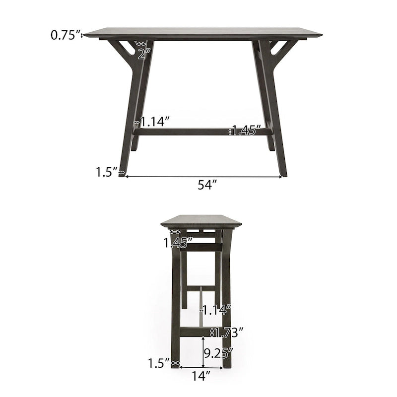 Divo Rubberwood Console Table by Christopher Knight Home
