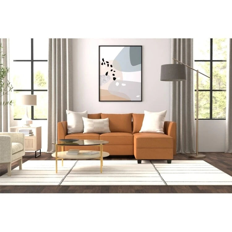 Modern DIY Collection - Convertible Modular Sectional Sofa - Linen Sofa Couch for Living Room Apartment Office