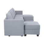 Modern DIY Collection - Convertible Modular Sectional Sofa - Linen Sofa Couch for Living Room Apartment Office