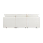 Modern DIY Collection - Convertible Modular Sectional Sofa - Linen Sofa Couch for Living Room Apartment Office