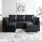 Modern DIY Collection - Convertible Modular Sectional Sofa - Linen Sofa Couch for Living Room Apartment Office