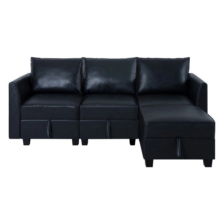Modern DIY Collection - Convertible Modular Sectional Sofa - Linen Sofa Couch for Living Room Apartment Office