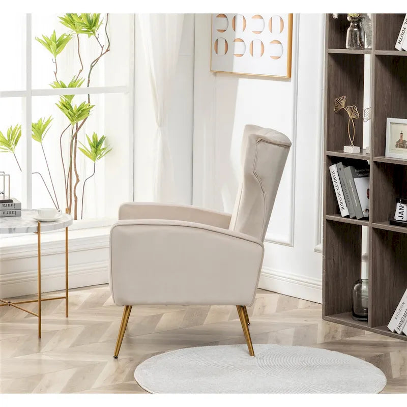 Kaleigh 27.6W Velvet Square Arm Sofa Chair