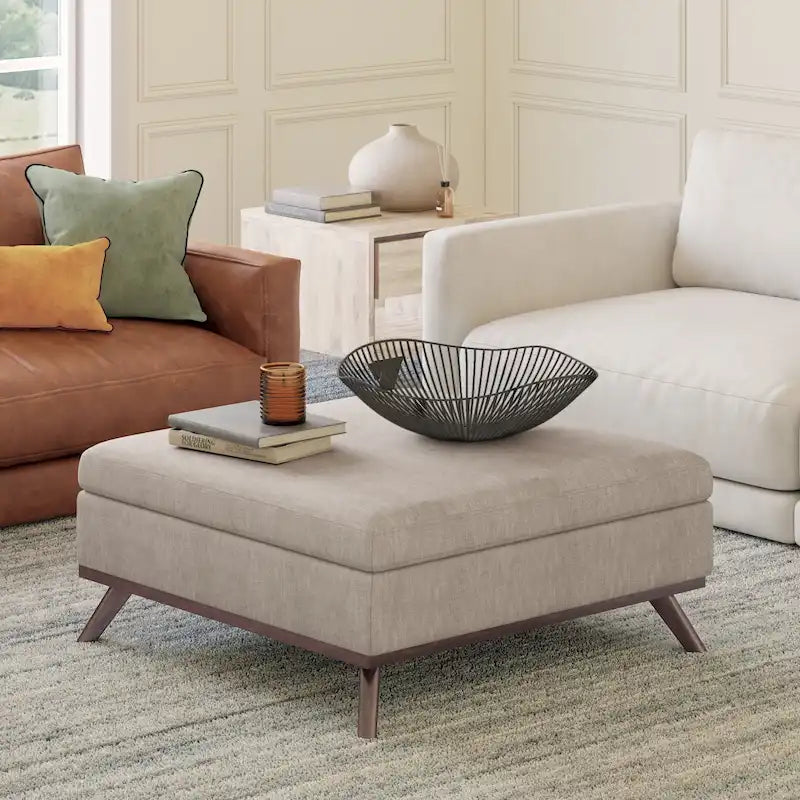 WYNDENHALL Ethan Mid Century Modern Table Ottoman