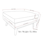 WYNDENHALL Ethan Mid Century Modern Table Ottoman