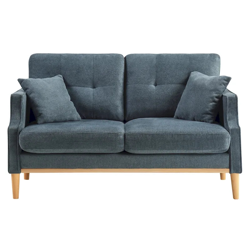 Fabric 2 Seater Loveseat Sofa with USB Charge