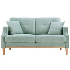 Fabric 2 Seater Loveseat Sofa with USB Charge