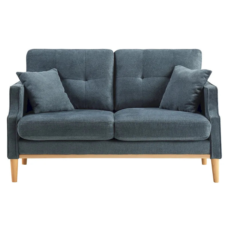 Fabric 2 Seater Loveseat Sofa with USB Charge