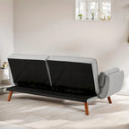 75.39 IN. Futon Sofa Bed, Convertible Upholstered Couch Sleeper with Reclining Sleeper Split Tufted Back