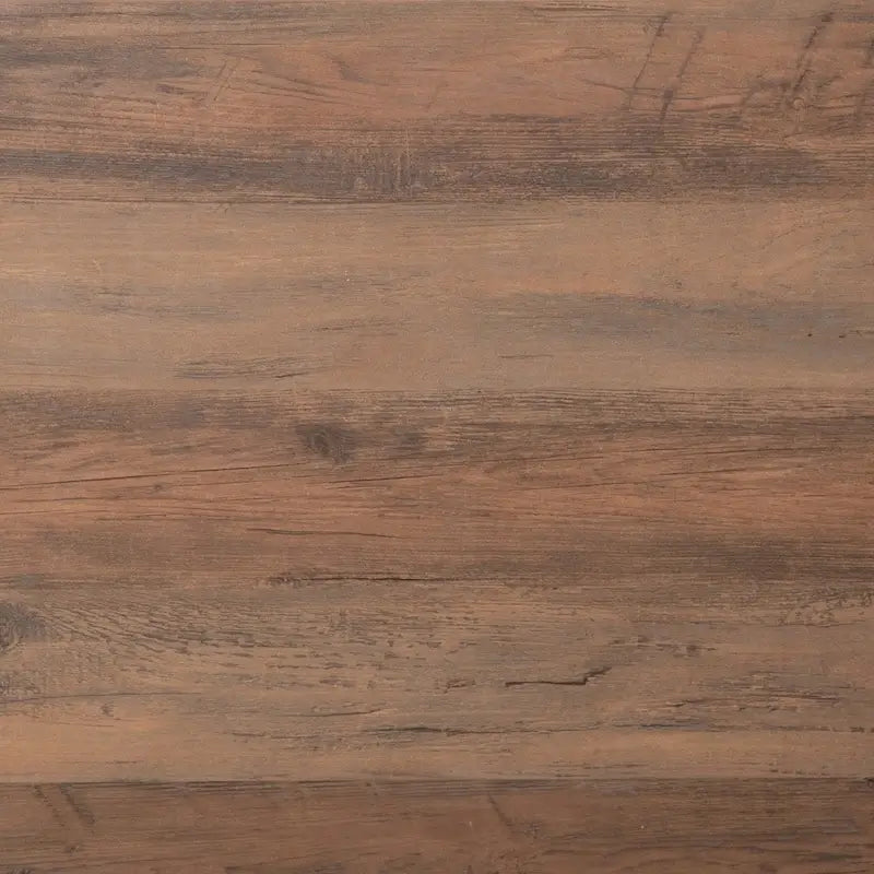 2-Tier Coffee Table with Metal Side Braces and Corner Caps