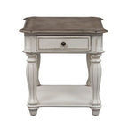 Magnolia Manor Antique White Weathered Bark 3-piece Cocktail Table Set