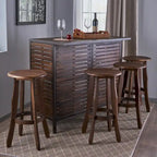 Samala 5-Piece Acacia Wood Bar Set by Christopher Knight Home