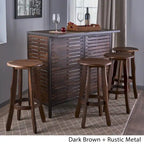 Samala 5-Piece Acacia Wood Bar Set by Christopher Knight Home