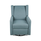 Hounker Contemporary Upholstered Swivel Recliner by Christopher Knight Home