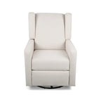 Hounker Contemporary Upholstered Swivel Recliner by Christopher Knight Home