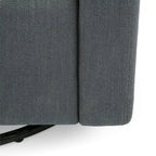 Hounker Contemporary Upholstered Swivel Recliner by Christopher Knight Home