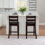 Linon McGrath Espresso Wood Counter Stool