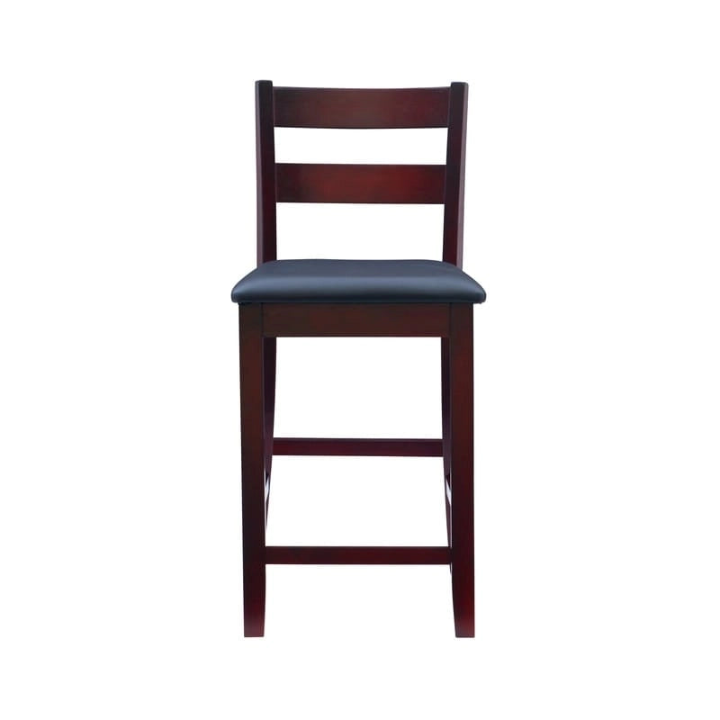 Linon McGrath Espresso Wood Counter Stool