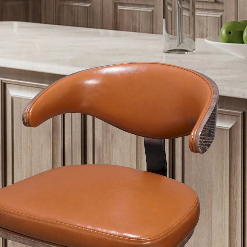 Art Leon Bentwood Swivel Adjustable Bar Stools