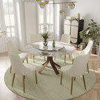 Set of 2 Upholstered PU Leather Dining Chairs Side Chair