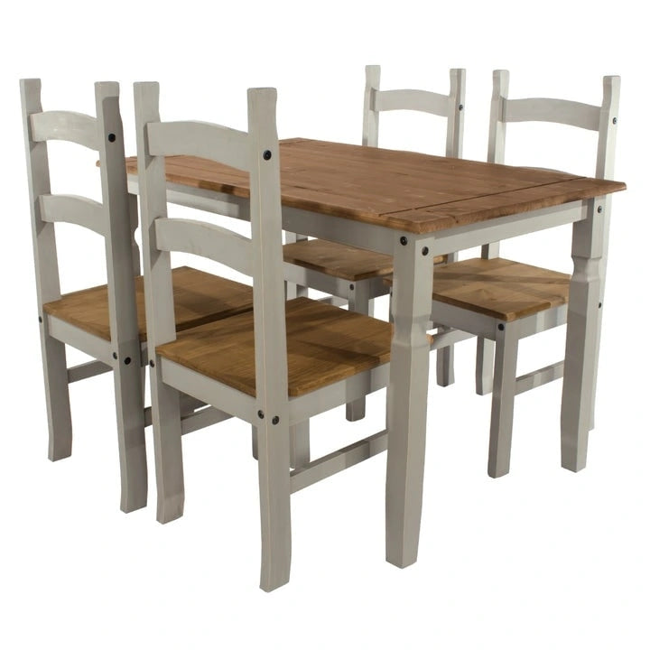 Solid Wood Dining Chairs (Set of 2) Farmhouse - Corona Collection