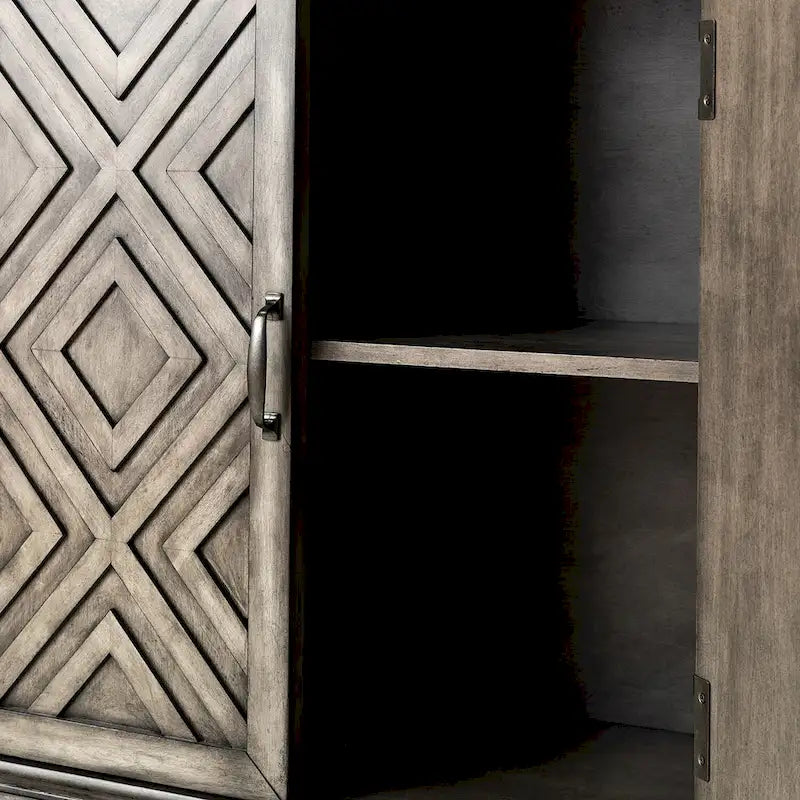 Angel Traditional Distressed Storage Sideboard with Adjustable Shelves by HULALA HOME