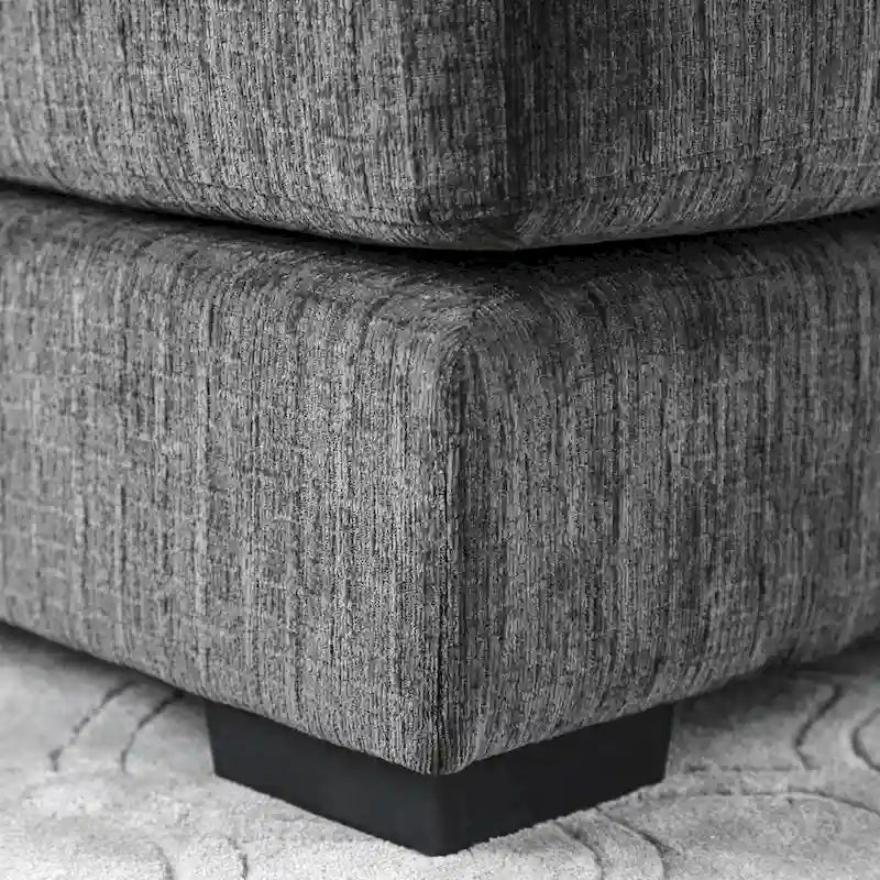 Kintra Contemporary Chenille Padded Cocktail Ottoman by Furniture of America