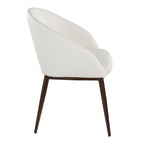 Carson Carrington Vika Upholstered Dining Chair with Copper Metal Legs