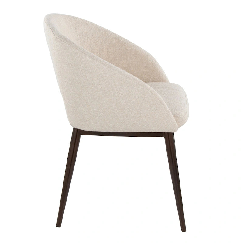 Carson Carrington Vika Upholstered Dining Chair with Copper Metal Legs