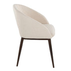 Carson Carrington Vika Upholstered Dining Chair with Copper Metal Legs