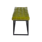 Porthos Home Ellie Faux Leather Accent Bench with Metal Frame Base