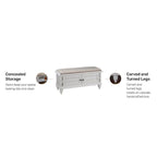 Bermuda Upholstered Storage Bench by Homestyles