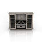 DH BASIC Industrial 7-shelf Buffet with Wine Bottle Storage by Denhour