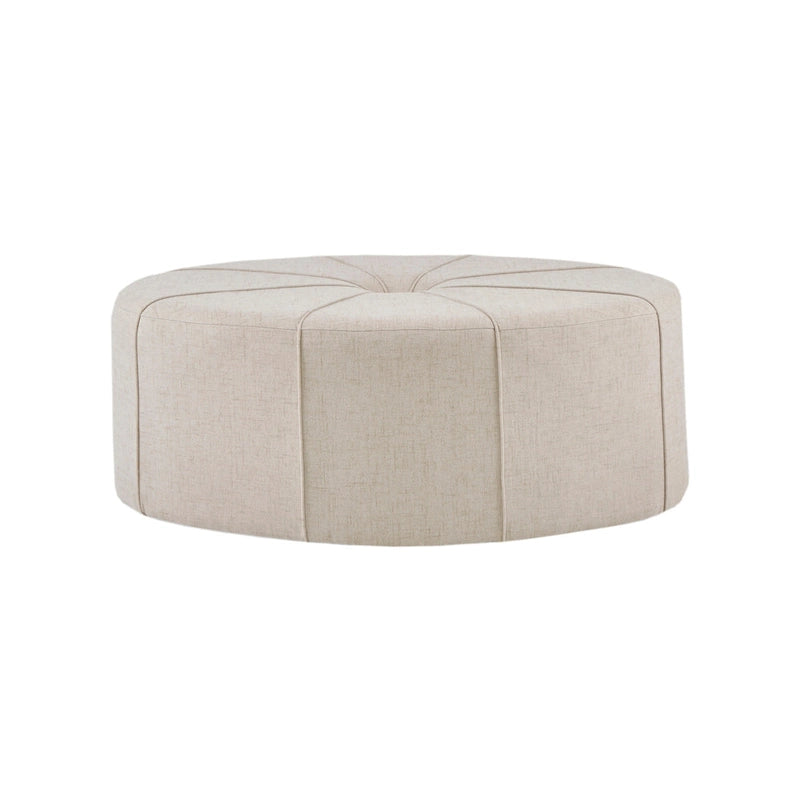 Madison Park Aberdeen Upholstered Tufted Oval Oversized Ottoman