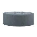 Madison Park Aberdeen Upholstered Tufted Oval Oversized Ottoman