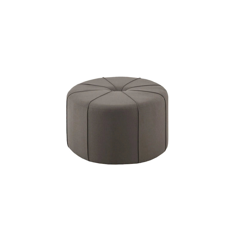 Madison Park Aberdeen Upholstered Tufted Oval Oversized Ottoman