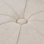 Madison Park Aberdeen Upholstered Tufted Oval Oversized Ottoman