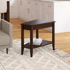 Leick Home Laurent Recliner Wedge Table with Shelf